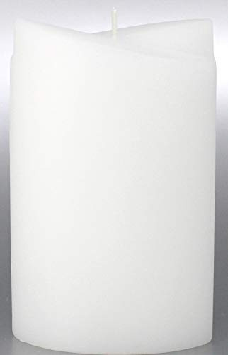 Kerzenrohling,Formenkerze Weiß Oval, für Hochzeit 19x12 cm - 2 Flügel Ellipse zum Basteln und Verzieren. 8603..