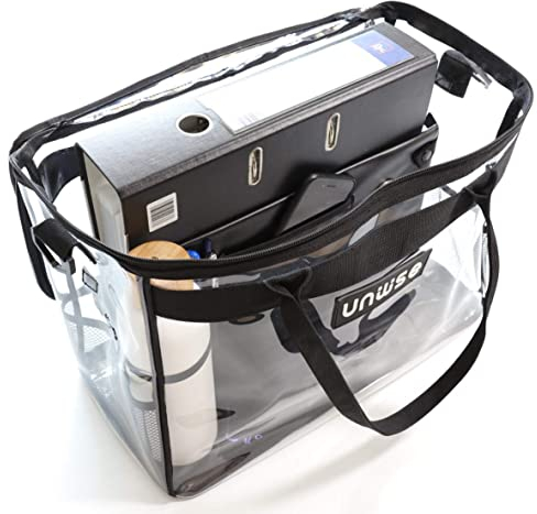Unwise Wise-bib - Die Bib-Tasche für Ordner, Laptop und Gesetzestexte (transparent)
