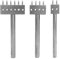 3Pcs Stanzwerkzeuge DIY Edelstahl flach Meißel Leder Meißel DIY Leder Locher Lederhandwerk Werkzeug Kit zum Nähen Poröser Lederpuncher(8 mm)