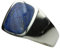 Feiner Siegelring aus 925er Silber mit Lapislazuli, Größe:57 (18.2 mm)