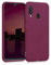 kwmobile Hülle kompatibel mit Samsung Galaxy A20e Hülle - weiches TPU Silikon Case - Cover geeignet für kabelloses Laden - Bordeaux Violett