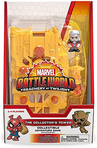 Marvel Battleworld: Series 2 Treachery at Twilight The Collector's Tower, Sammel-Abenteuerspiel (enthält exklusiven Charakter – Der Sammler), ideal für Kinder ab 6 Jahren