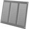 300 x 200 mm / 30 x 20 cm, rejilla de ventilación gris con protección contra insectos - aplicaciones de ventilación - cubierta de ventilación interior y exterior, diseño laminado.