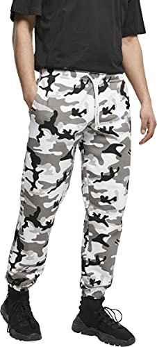 Urban Classics Homme Pantalon de Survêtement Basique Camouflage 2.4 Mous, Camouflage Neige., S EU