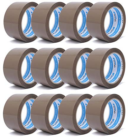gws 43530 PP Premium Paketklebeband braun 108 Rollen, zum Verpacken von Paketen, leise abrollbar, Länge: 66 m - Breite: 50 mm – Dicke: 65 μm
