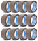 gws 43530 PP Premium Paketklebeband braun 108 Rollen, zum Verpacken von Paketen, leise abrollbar, Länge: 66 m - Breite: 50 mm – Dicke: 65 μm