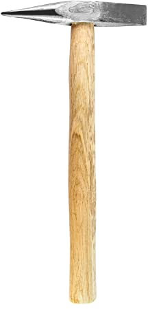 QWORK Welding Chipping Hammer, 14oz, Two-head Hammer with Wooden Handle, Welding Cleansing and Crushed Ice