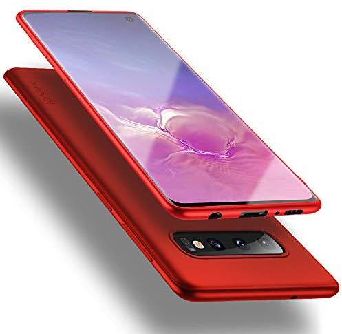 X-level für Samsung Galaxy S10 Hülle, [Guardian Serie] Soft Flex TPU Case Ultradünn Handyhülle Silikon Bumper Cover Tasche Schutzhülle für Samsung S10 6,1 Zoll - Rot