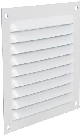 Cofan Rejilla de Ventilación | Fabricada en Aluminio Blanco | Medida de 10 x 10 cm | Medida Interior 8 x 8 cm