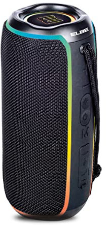 Elbe Altavoz Bluetooth 20W Negro IPX6 TWS Efectos LUZ LED ALT-N12-TWS