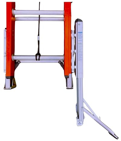 Levelok Detachable Supreme Extender - 1 Ladder Leveler w/Side Tip Stabilizer Arm & 2 Base Units - LL-STB-4SE-2QC - Snaps on Either Side of Ladder