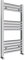 400x800mm Towel Warmer Flat, Wall Mounted Chrome Plated Steel Bathroom Towel Rail Radiator, Suitable for Central Heating, Electric and Dual Fuel