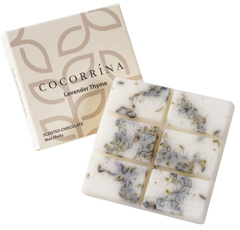 COCORRÍNA Cocorrína Duftwachswürfel - 4 x 60g Lavendel Thymian, Raumduft Duftwachs Wax Melts für Duftlampe, für Heimdekoration Wachserwärmer, Geschenksets für Weihnachten, Geburtstag