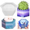 Molde de silicona para maceta, hormigón, molde de yeso, molde de silicona, maceta, forma de resina epoxi, forma pequeña, para plantas suculentas, forma de resina, molde de silicona para velas,