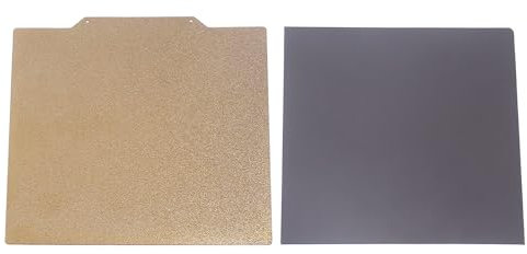 3 IN 1 PEI-Druckplatte, Doppelseitig Strukturierte PEI-Platte, 355 Mm X 355 Mm, mit Flexibler Federstahl-Bauplattenplattform für Vorn 2.4 350 Build 3D-Drucker