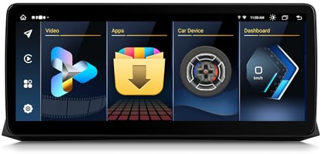 XTRONS 12.3 Zoll HD IPS Android 14 Autoradio Octa Core 4GB 64GB 4G LTE Car Play Android Auto Bluetooth GPS WLAN Optional DAB OBD TPMS DVR AHD Kamera Für BMW 5er E60 E61 CCC System
