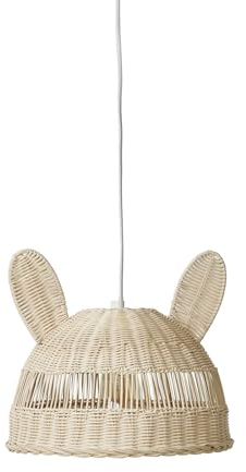 VERTBAUDET Lampenschirm für Hängeleuchte Hase Rattan TU