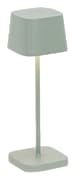 Zafferano, Ofelia Micro Lampe, Kabellose, Wiederaufladbare Tischlampe mit Touch Control, Auch für den Außenbereich Geeignet, Dimmer, 2200-3000 K, Höhe 20 cm, Farbe Salbei