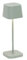 Zafferano, Ofelia Micro Lampe, Kabellose, Wiederaufladbare Tischlampe mit Touch Control, Auch für den Außenbereich Geeignet, Dimmer, 2200-3000 K, Höhe 20 cm, Farbe Salbei