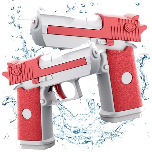 2 Stück Wasserpistolen für Kinder,Mini Wasserpistolen,Wasserpistole mit großer Reichweite,Premium Wasserpistolen Set,für Sport,Pools,Strände und Wasserschlachten im Freien