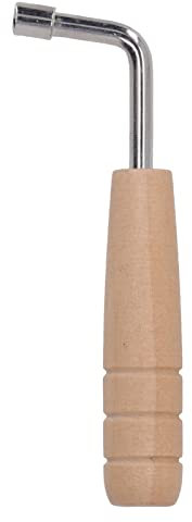 Universeller L-förmiger Stimmschlüssel mit Holzgriff, Professionelles Werkzeug für Präzises Stimmen von Instrumenten für Klavier, Leier, Harfe, Hackbrett, Violine und Cembalo