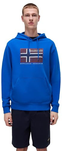 NAPAPIJRI Uomo Felpa con Cappuccio Bemiles Blu M