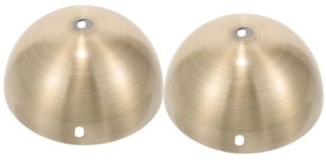 WATIIFUFU 2stücke Deckenleuchten Baldachin Platten Deckenlampen Abdeckung Für Wohnzimmer Schlafzimmer Vintage Minimalistisch Runde Deckenplatte Für Hängelampe Semikreis Antik Bronze