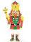 COSTWAY Weihnachten Nussknacker Figur groß, beleuchtete Weihnachtsdeko XXL, 180 cm Nussknackerkönig mit LED-Lichtern, Weihnachtsfigur, Weihnachtsdekoration, Weihnachtsbeleuchtung für außen und innen