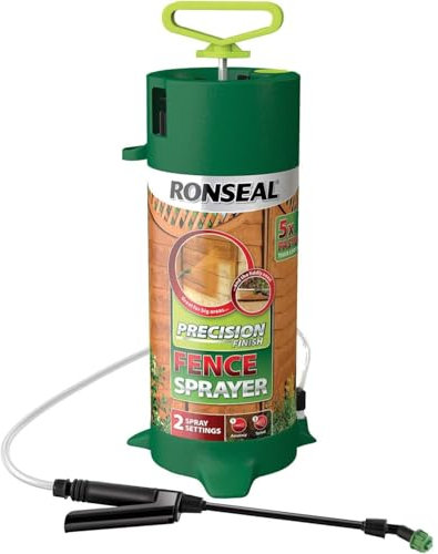 AMK® Ronseal Precision Pump Fence Sprayer 5L Capacity Dual Spray Settings Faster Than A Brush Reduce Work Time