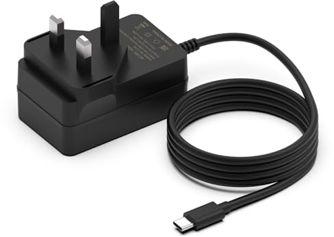 Hafiuege 27W PD USB-C Power Supply Compatible with Raspberry Pi 5 | 27W 5V 5.1A Type C PSU, USB C Charger Uk Plug for Raspberry Pi 5 16GB/8GB/4GB and Most Phone,Laptop and Electronic Product