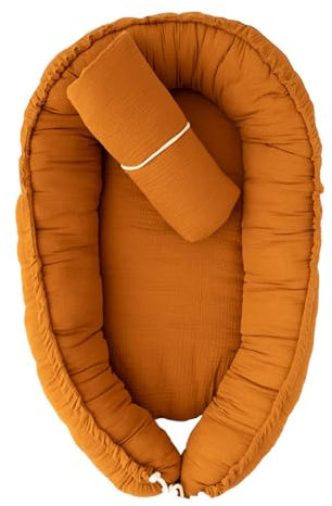 Meliboo Cutecraft Babybett-Reduzierer für Cocoon-Babybett, herausnehmbare Einlage für Kopfkissenbezug, tragbar, atmungsaktiv, süßes Baby Nest Bamboos