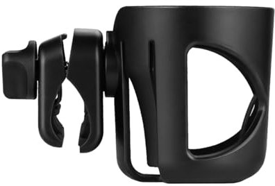 Digital Nc Portavasos compatible con el portavasos Uppababy para Vista, Cruz y Minu, un ajuste sólido súper seguro. Rotación de 360 grados. Resistente a derrames antivibraciones. Negro