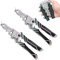 BOWTONG Multitool 18 in 1 EDC Pocket Set mit Abisolierzange, Zange, Taschenschere - Grau, Chrom-Vanadium-Stahl