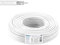 Edision ICX-25 Cable Coaxial 25m, Cable Antena TV Interior PVC Blanco, Acero Cobreado CCS/AL, 17VAtC, CPR Eca, Clase A, Cable Satélite, para DVB-S2, DVB-T/T2, DVB-C, RADIO, Bobina 25m