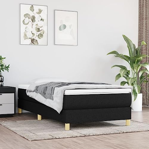 Festnight Boxspringbett 90x200 cm mit Matratze Bett Boxspringbett ohne Kopfteil Doppelbett Einzelbetten Polsterbett Bettgestell Jugendbett Bettrahmen