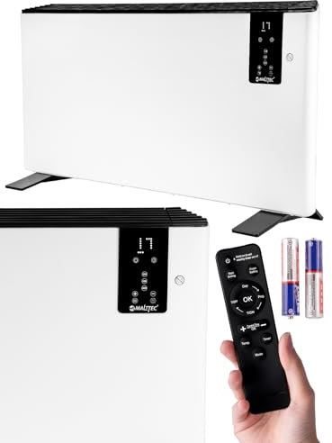 MalTec Konvektor Elektroheizung Ch2400Dw-Pro 2400W Timer Pilot, 3 Heizleistungen, Wochenprogramm hohe Leistung