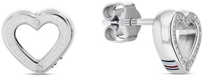 Tommy Hilfiger Jewelry Boucles D'oreilles Puces pour Femme en Acier Inoxidable en Forme de Cœur - 2780971