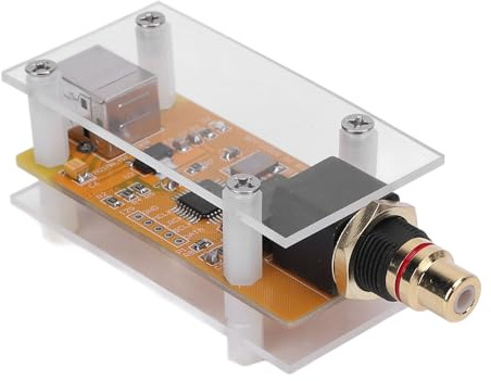 SEAFRONT PCM2706C USB Sound Card Koaxial Digital Signalausgangsadapter mit Aktivem Kristalloszillator -Isolationstransformator für die Signalverarbeitung