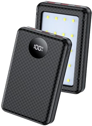 CAZSTYK Rechargeable 18650 Battery Mobile Power Housing Skin 10W / 22.5W Fast Charging Built in LED Flashlight Power Supply Cover