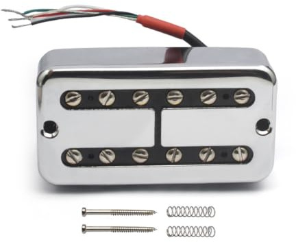Alnico 5 Magnet Copper Big R 6-String Guitar Pickup TV Jones Style 4-Wire Output Coil Split Guitar Ac | Silver50mm