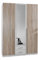 Beauty.Scouts Möbel EXTARA Collection Kleiderschrank Alaska, Eiche sägerau Nachbildung, Schlafzimmerschrank, 135x198x58cm, Schrank, Schlafzimmerkleiderschrank