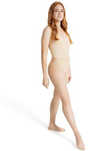 Capezio Studio Basics Collant résille sans couture pour femme, java, Small-medium
