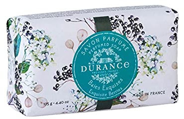 Durance Les Eternelles Exquisite Berries parfümierte Seife (125 g), angereichert mit Süßmandelöl, cremiger und zart duftender Schaum für normale und empfindliche Haut