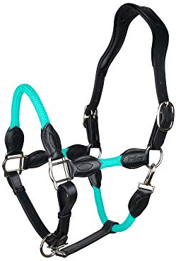 indira Seil-Leder-Halfter pro PP-Echtleder (Pony, Türkis 01)