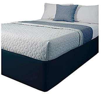 Belledorm - Cache-sommier (Lit Double) (Bleu Marine)
