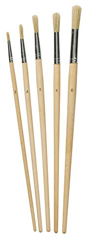 HAMILTON Prestige Lily Bristle Round Fitch Brush 5-Pack