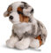 Uni-Toys - Australischer Schäferhund Welpe, sitzend (ohne Leine) - 22 cm (Höhe) - Plüsch-Hund, Haustier - Plüschtier, Kuscheltier