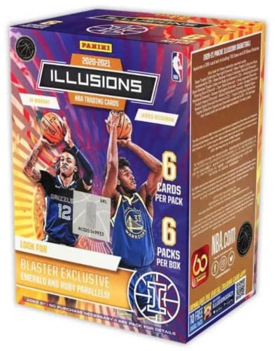 Panini Carta da Collezione Basketball Illusions Blaster Box 2020-21, 36 Carte per Scatola, Esclusive Blaster
