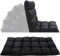 ORTHOLOGICS Adjustable Floor Chair with Back Support, Comfortable Padded Foldable Folding Padded Seating - Gaming Chair, Meditation Chair Yoga Adults Reading Camping Seat BLACK 2022 WINNER* OL18