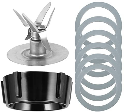 LIFKOME 1 Set Electric Mixer Blades Basis Juicer- Zubehör Mixerblattbaugruppe mit 6 Teilen Mixerdichtungen Mixer Blatt Ersatzteile Kompatibel für Osterizer